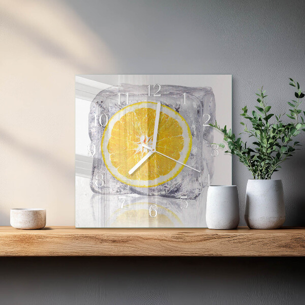 Reloj cuadrado Helado de naranja
