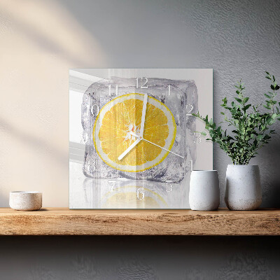 Reloj cuadrado Helado de naranja