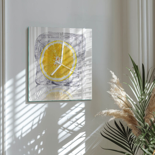 Reloj cuadrado Helado de naranja