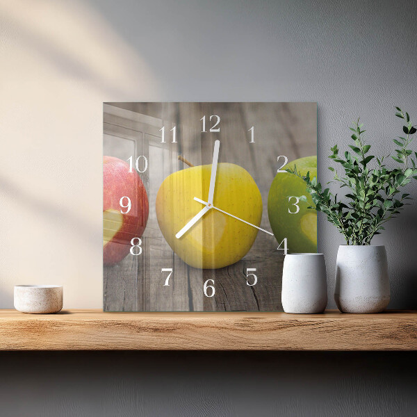 Reloj cuadrado Manzanas