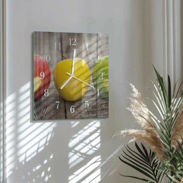 Reloj cuadrado Manzanas