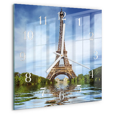 Reloj cuadrado Torre Eiffel