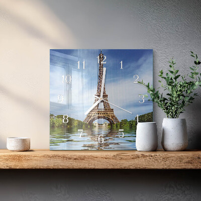 Reloj cuadrado Torre Eiffel