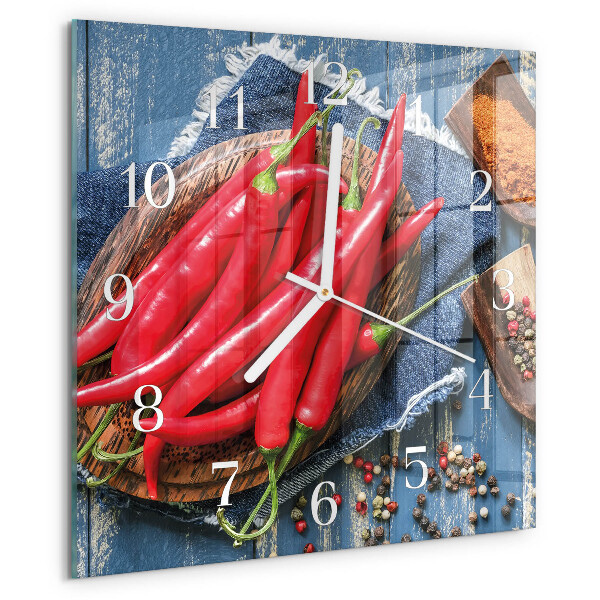 Reloj cuadrado Ají picante