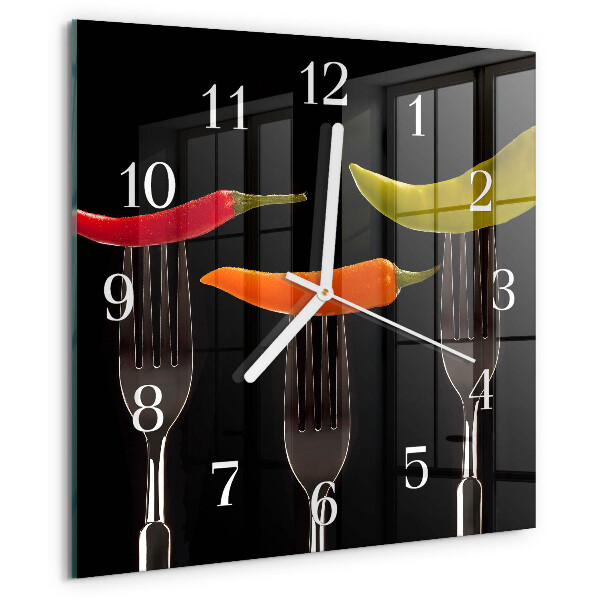 Reloj cuadrado Tenedor