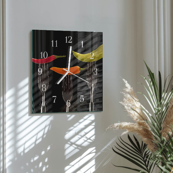 Reloj cuadrado Tenedor