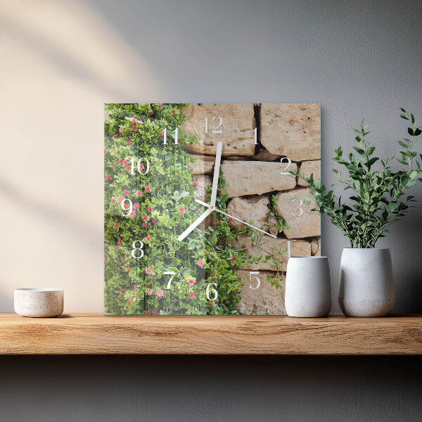 Reloj cuadrado Piedras naturales