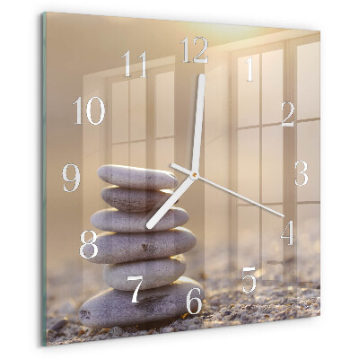 Reloj cuadrado Piedras