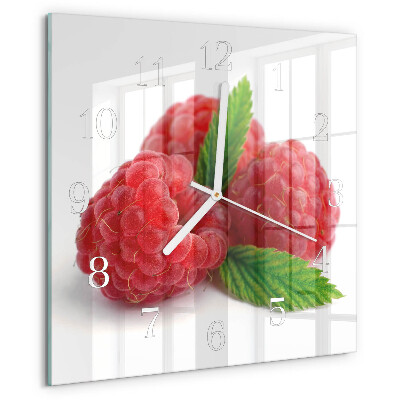 Reloj cuadrado Frambuesas