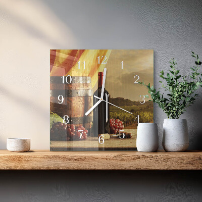 Reloj cuadrado Barril de vino
