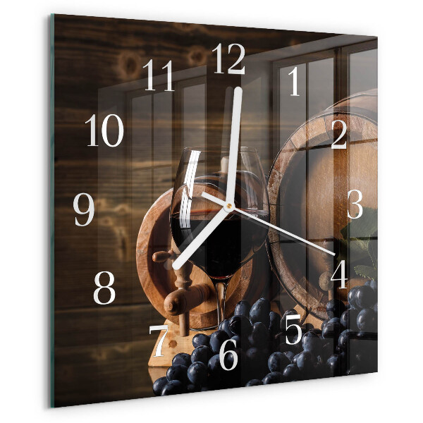 Reloj cuadrado Barril de vino