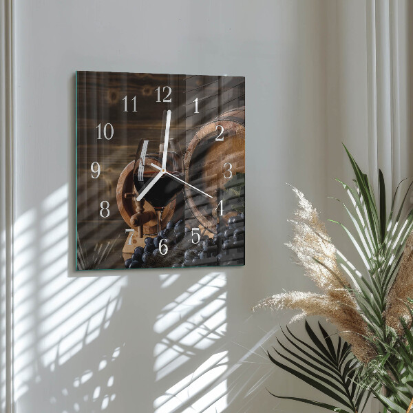 Reloj cuadrado Barril de vino