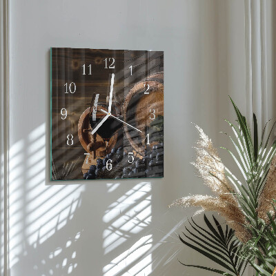 Reloj cuadrado Barril de vino
