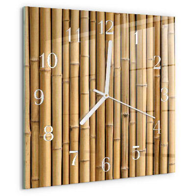 Reloj cuadrado Bambú