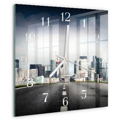 Reloj cuadrado Ciudad de la carretera