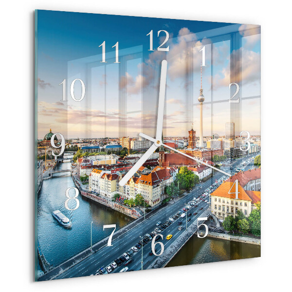 Reloj cuadrado Río de la ciudad