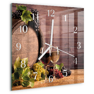 Reloj cuadrado Uvas