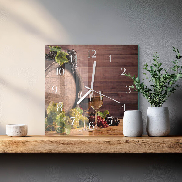 Reloj cuadrado Uvas