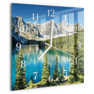 Reloj cuadrado Naturaleza de las montañas