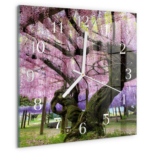 Reloj cuadrado Árboles