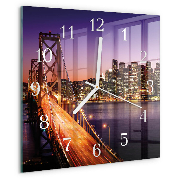 Reloj cuadrado Ciudad de puentes