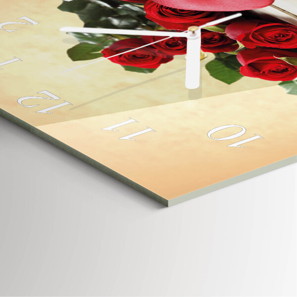Reloj cuadrado Rosas