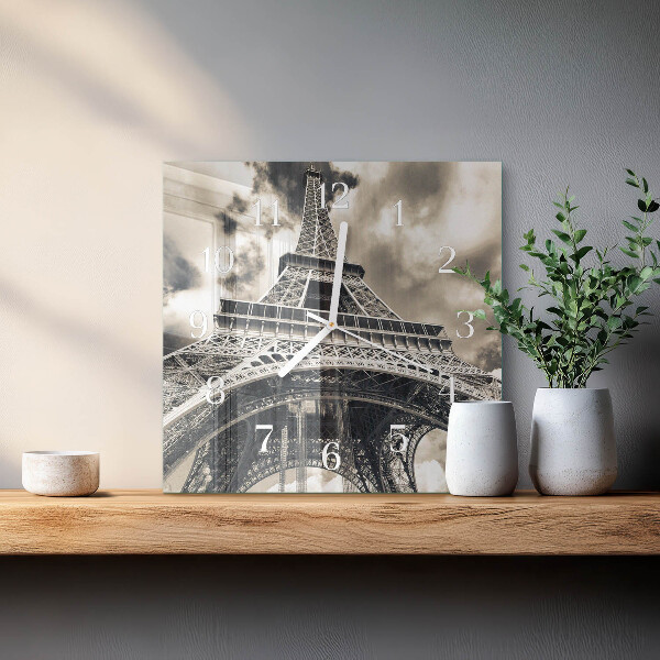 Reloj cuadrado Torre Eiffel