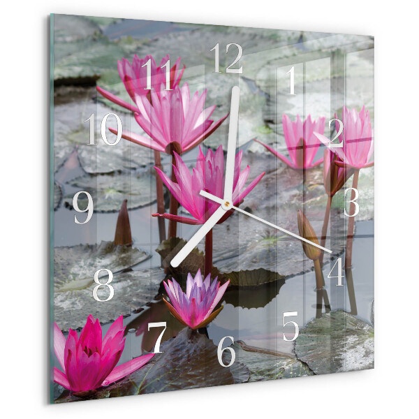 Reloj cuadrado Nenúfares