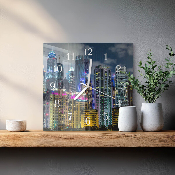 Reloj cuadrado Ciudad