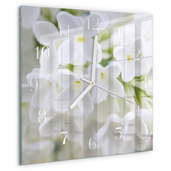 Reloj cuadrado Flores