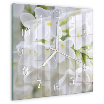 Reloj cuadrado Flores