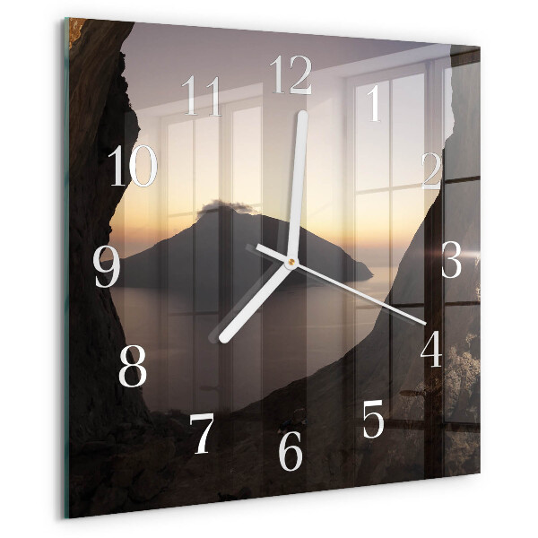 Reloj cuadrado Montaña del océano