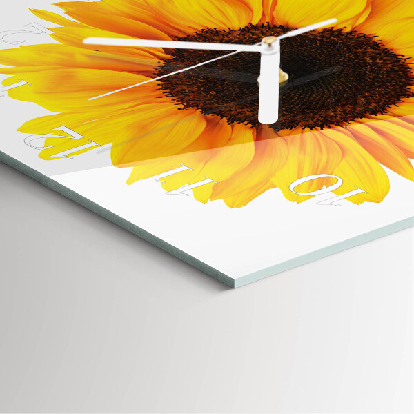 Reloj cuadrado Girasol