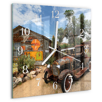Reloj cuadrado Coche viejo
