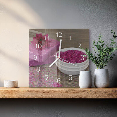 Reloj cuadrado Flor