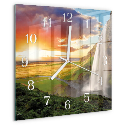 Reloj cuadrado Cascada