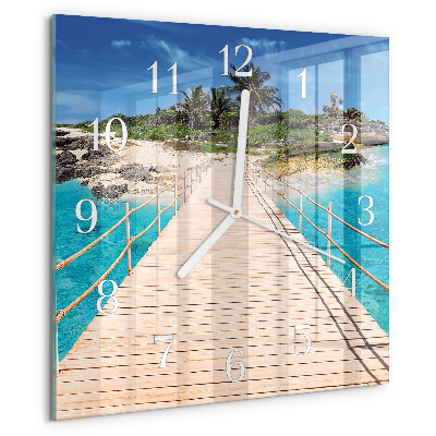 Reloj cuadrado Puente de la isla