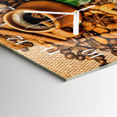 Reloj cuadrado Almendras con canela