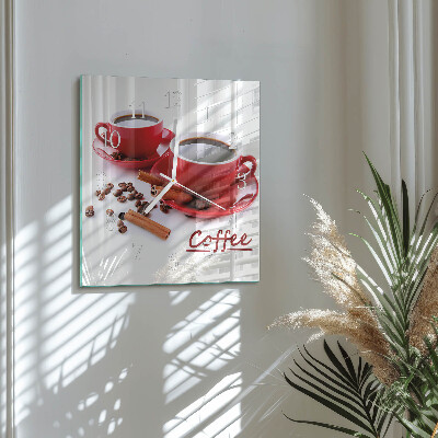 Reloj cuadrado Taza de café