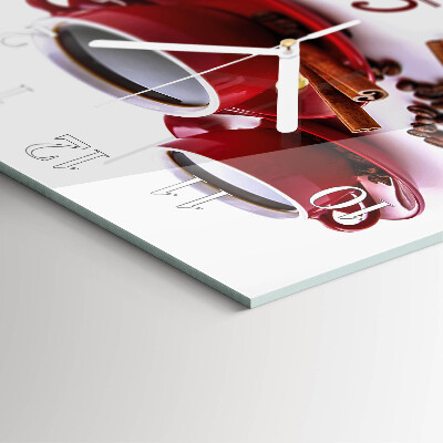 Reloj cuadrado Taza de café