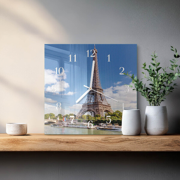 Reloj cuadrado Torre Eiffel