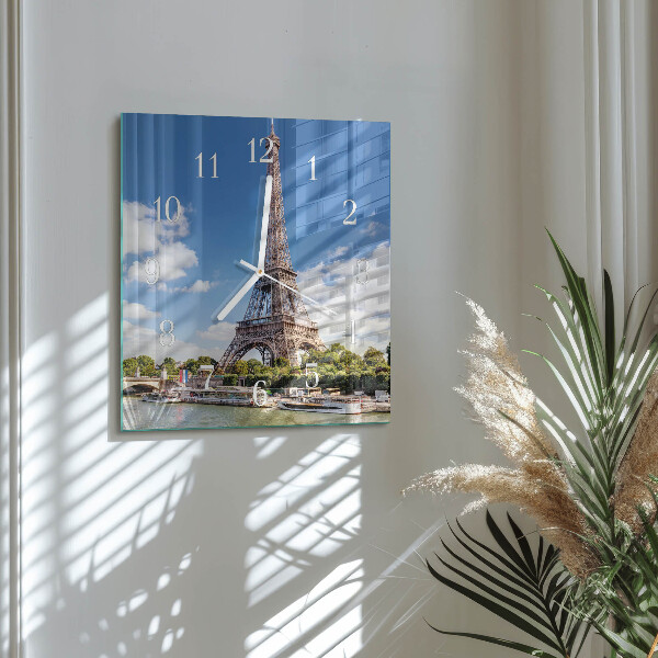 Reloj cuadrado Torre Eiffel