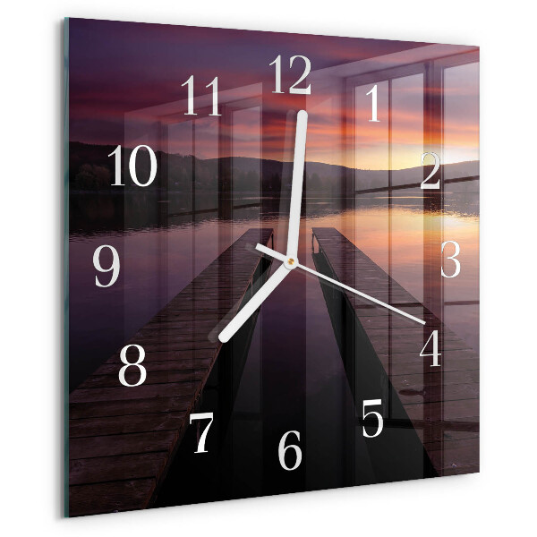 Reloj cuadrado Atardecer