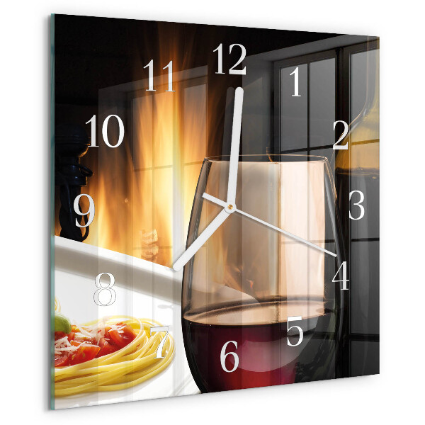 Reloj cuadrado Espaguetis