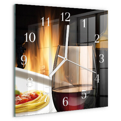 Reloj cuadrado Espaguetis