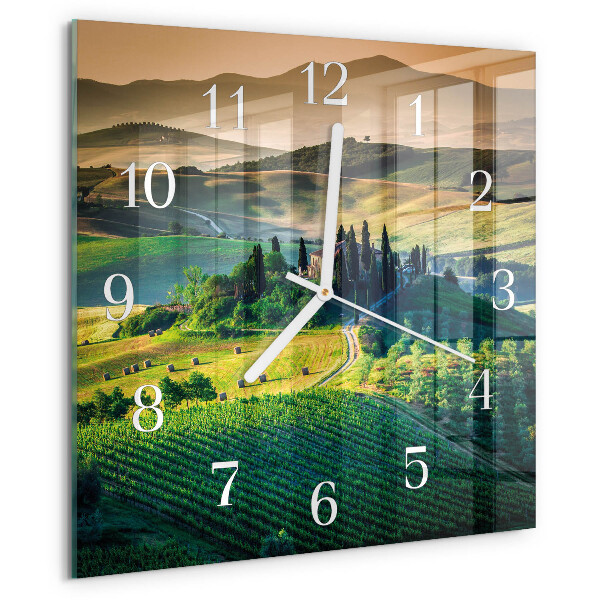 Reloj cuadrado Paisaje