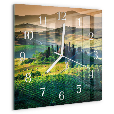 Reloj cuadrado Paisaje