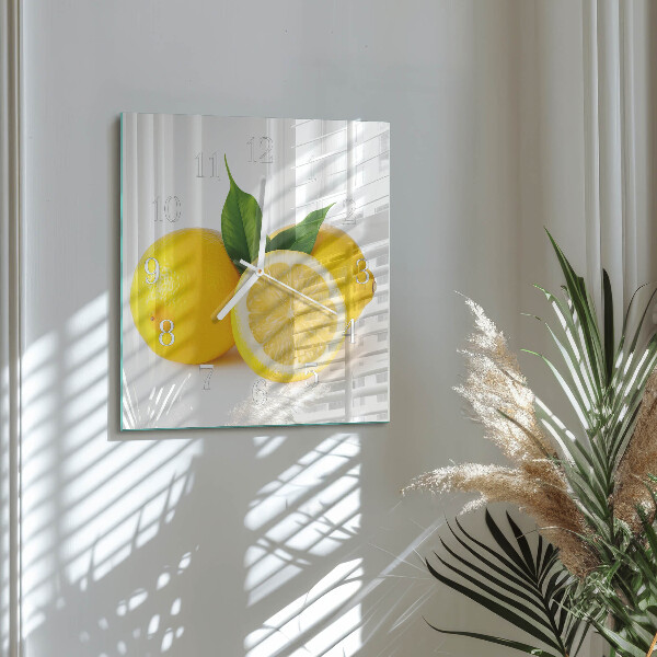 Reloj cuadrado Limones