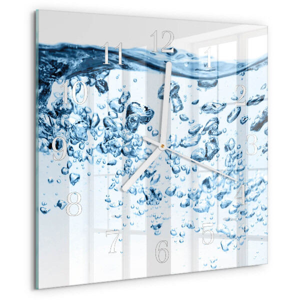Reloj cuadrado Agua