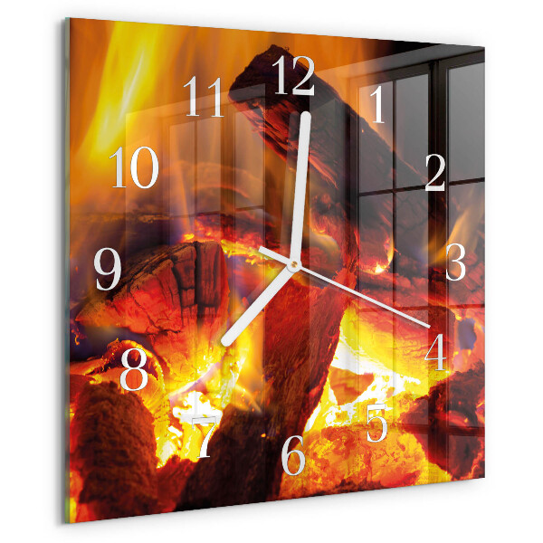 Reloj cuadrado Fuego